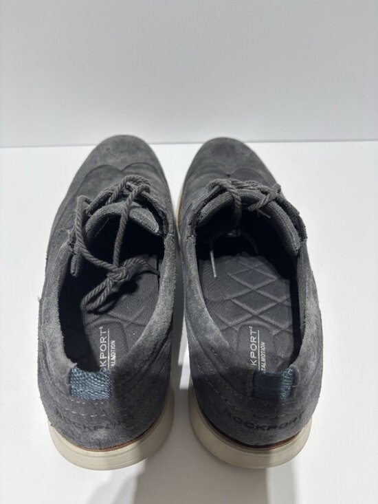 Rockport Men’s Total Motion Sport Wingtip Oxford Gray, Size 10 Wide